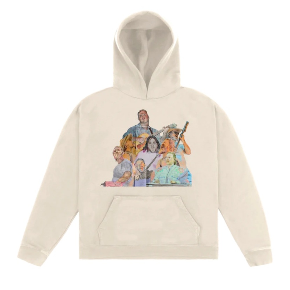 Zach Bryan Quittin' Time Tour Official Merchandise Pullover Graphic Hoodie Small